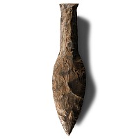 Large Stone Age Danish Knapped Flint Dagger
