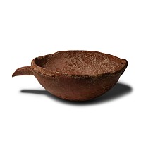 Cypriot Red Polished Ware Bowl with Spout