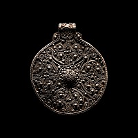 Viking Age Scandinavian Silver Filigree Pendant