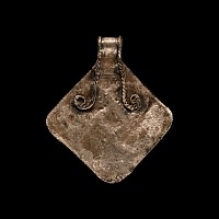 Viking Age Scandinavian Silver Filigree Lozenge-Shaped Pendant