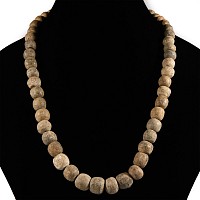 Natural History - Woolly Mammoth Bone Bead Necklace String