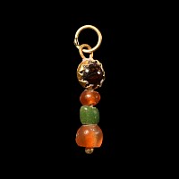 Roman Gold Pendant with Beads