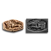 Jemdet Nasr Type Marble Stamp Seal
