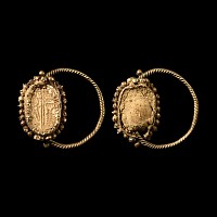 Egyptian Limestone Scarab in Gold Ring