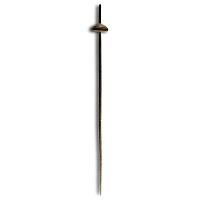 Western Asiatic Bronze Spindle Whorl on Distaff