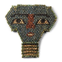 Egyptian Faience Mummy Bead Mask