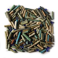 Egyptian Faience and Glass Bead Group
