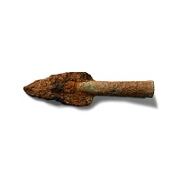 Greek Bronze Socketted Spear with Iron Head