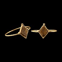 Medieval Gold Ring with Inlay