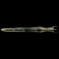 North-Western Persian Bronze Sword Blade with Horns