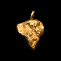 Viking Age Gold Animal Head Pendant