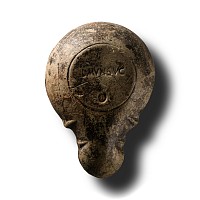 Roman Terracotta Oil Lamp with Erotic Scene