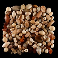 Western Asiatic Mixed Agate and Carnelian Bead Group