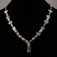 Western Asiatic Stone Butterfly Bead Necklace