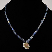 Roman Blue Glass Bead Necklace String