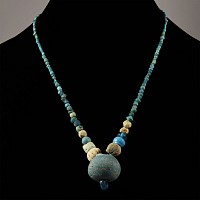 Western Asiatic Achaemenid Blue Glass Bead Necklace String