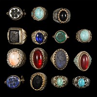 Silver-Coloured Metal Ring Collection