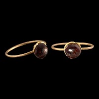 Medieval Gold Ring with Garnet