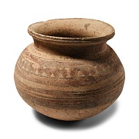 Greek Painted Terracotta Storage Vessel