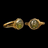 Renaissance Gold Ring with Reused Ancient Roman Gemstone