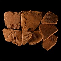 Roman 'Somerset and Devon' Terracotta Roof Tile Fragment Group