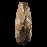 Stone Age French Grey Knapped Flint Axe