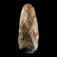 Stone Age 'Salisbury' Grey with Cortex Knapped Flint Axe