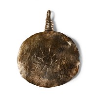 Viking Age Silver Shield-Shaped Pendant with Sun