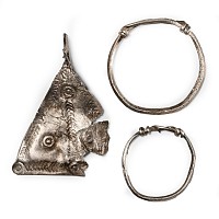 Viking Age Silver Triagular Pendant Group