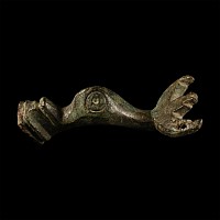 Roman Bronze Dolphin Mount