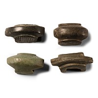 Medieval Bronze Equine Bridle Strap Slide Group