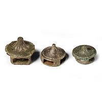 Medieval Bronze Equine Bridle Strap Slide Group