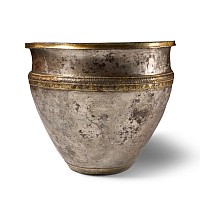 Hellenistic Silver Gilt Piriform Vase