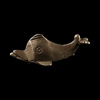Roman Silver Dolphin Brooch
