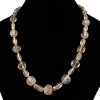 Roman Rock Crystal Bead Necklace