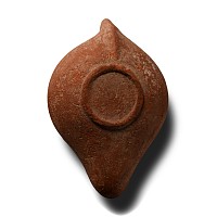 Roman Terracotta Oil Lamp with Cupid