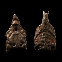 Anglo-Scandinavian Viking Bronze Stirrup Apex Mount Group