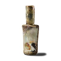 Roman Iridescent Glass Perfume Vessel
