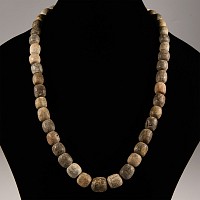 Natural History - Woolly Mammoth Bone Bead Necklace String