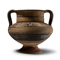 Cypriot Painted Amphora with Double Strap Handles