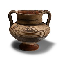 Cypriot Painted Amphora with Double Strap Handles