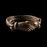 Post Medieval Silver Fede Ring