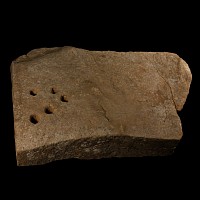 Bronze Age Ritual Limestone Slab with 'Astrological?' Drillings