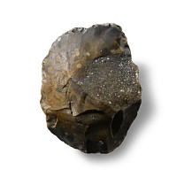 Large Stone Age 'Happisburgh Type' Knapped Flint Handaxe
