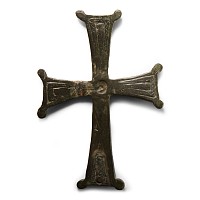 Byzantine Bronze Expanding-Arm Cross Mount