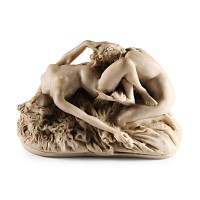 Composite Stone Erotic Statuette by Jef Lambeaux