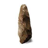 Large Stone Age Knapped Flint Handaxe