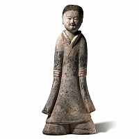 Large Chinese Han Terracotta Dancer