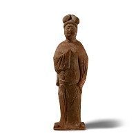 Large Chinese Tang Terracotta Court Lady