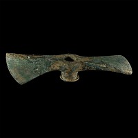 Large Luristan Bronze Adze-Axe